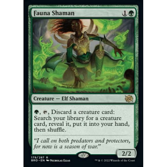 MtG The Brothers' War Rare Fauna Shaman #179