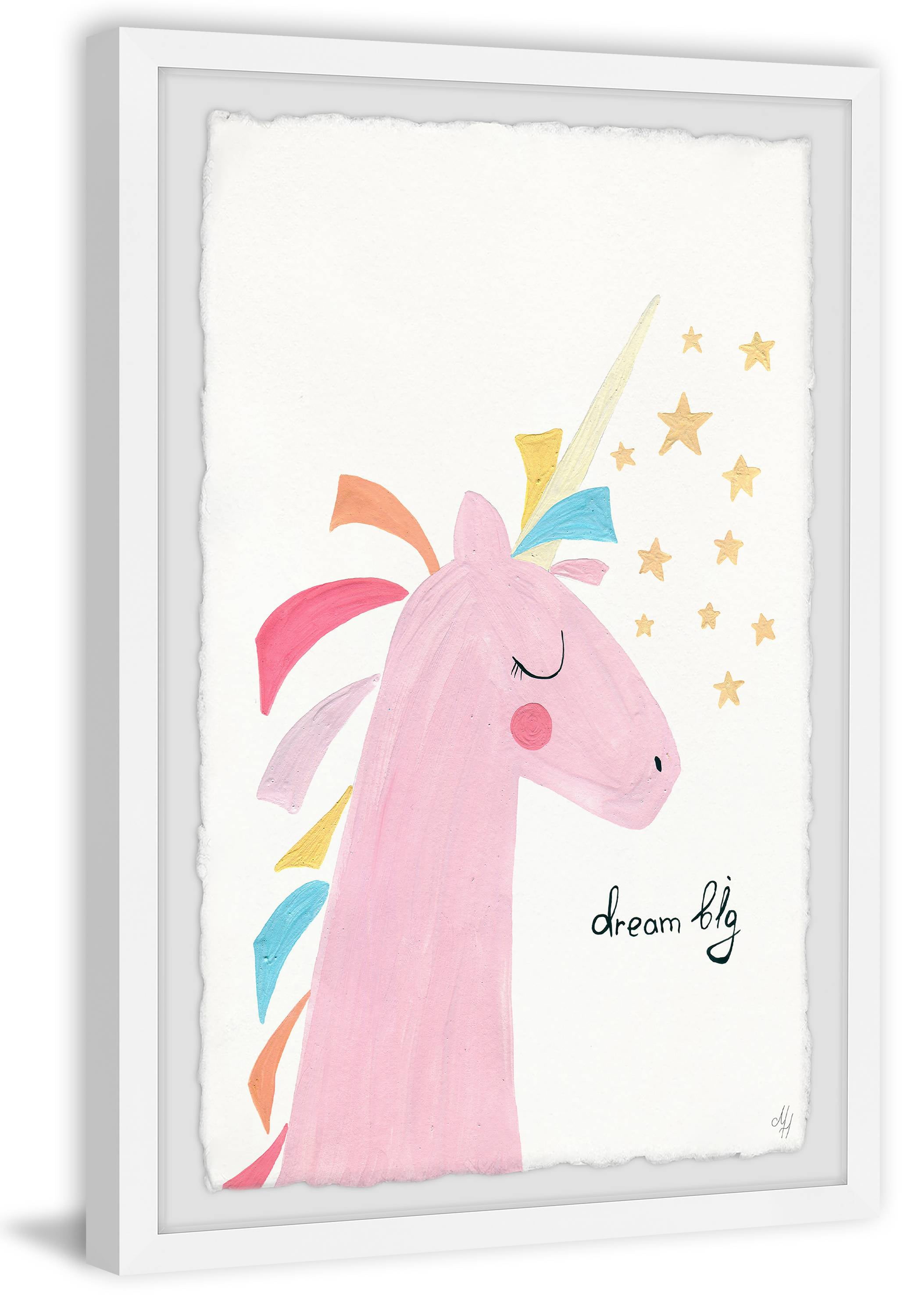 Marmont Hill Unicorn's Big Dream Framed Wall Art