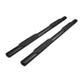 thumbnail image 1 of TrailFX Nerf Bar A1554T TFX 4 Oval Tube Side Steps; With Step Pads; 4 Inch Oval Straight; Powder Coated; Black; Steel; Without End Caps; Rocker Panel Mount, 1 of 2