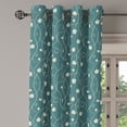 thumbnail image 3 of Ambesonne Grommet Curtain, , 50"x72", Cadet Blue and Eggshell, 3 of 5