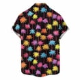 thumbnail image 3 of Eltusu Men's Hawaiian Shirts, Printed Short Sleeve Lapel Collar Button Up Summer Beach Shirts Multicolor Size 4XL, 3 of 4