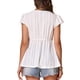 thumbnail image 3 of BLUSA DE VERANO PEPLUM CON MANGAS CORTAS DE CROCHET Y LAZO EN EL CUELLO PARA MUJERES INSPIRE CHIC TAMAÑO XS BLANCA, 3 of 6