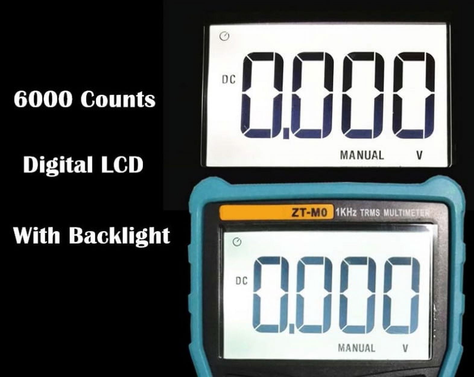 ZT-M0 True-RMS Digital Multimeter Auto / Manual, Analog Bar Graph AC/DC Voltage