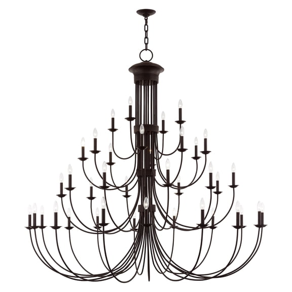 Livex Lighting Estate 38 Light Grand Chandelier in Bronze