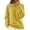 Yellow, variant on Cogild Cable Knitted Crew Neck Long Sleeve Pullover Sweaters for Womens Soft Textured Casual Fall Winter Knitwear Tops for Daily and Office Wear