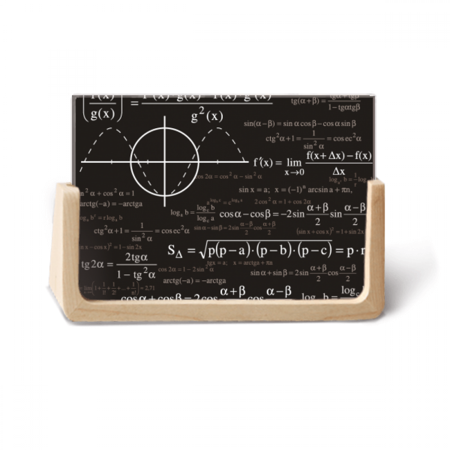 Curve Graphs Mathematical Formula Calculations Photo Wooden Photo Frame Tabletop Display