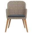 thumbnail image 2 of vidaXL 3 Piece Garden Dining Set with Cushions Brown, 2 of 4