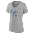 thumbnail image 2 of Women's  Gray Detroit Lions Victory Arch V-Neck T-Shirt, 2 of 3
