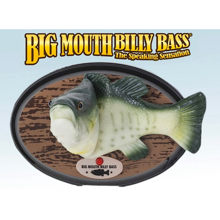 Gemmy Industries Big Mouth Original Billy the Singing Bass Sensation Sensor  Mode with Easel- Green