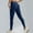 Blue, variant on Brondbend Gym Pants Women Women Leggings Elastic High Waisted Belly Control Workout Trousers Solid Color Fashion Tights Slim Fit Outdoor Athletic Jogger Blue