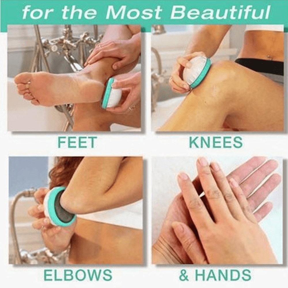 BEZOX Glass Foot File Callus Remover, Crystal Pedicure Foot Scrubber for  Travel Use, Portable Handheld Sized Foot Scraper for Cracked Heel -  Shinning