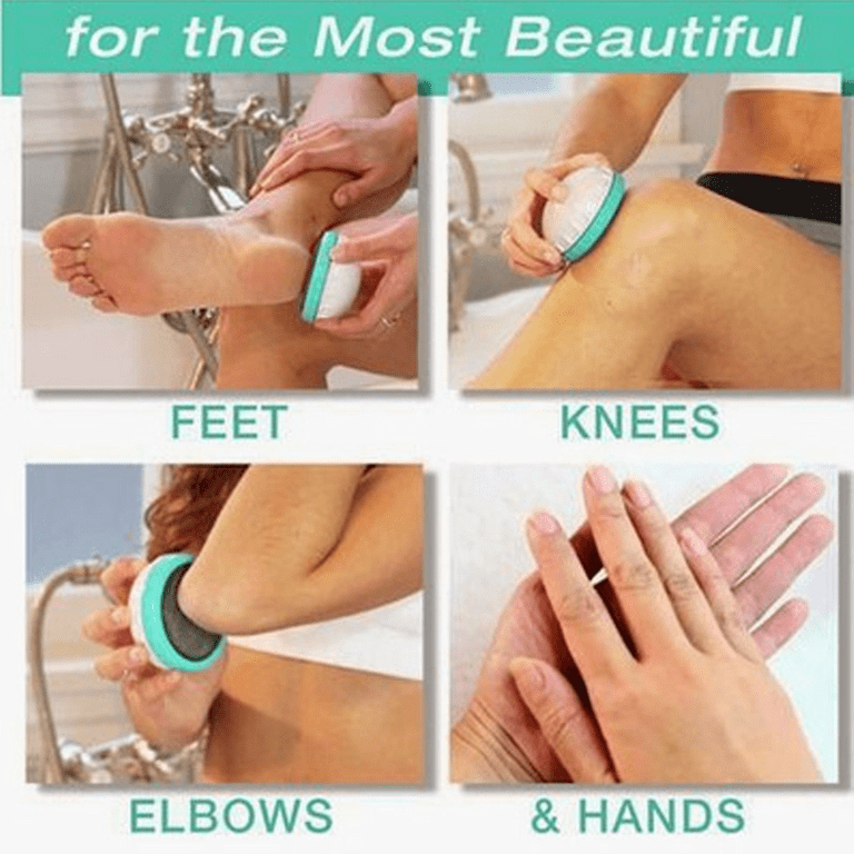Upgraded Glass Foot File Callus Remover, Portable Handheld Feet
