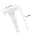 thumbnail image 2 of OULII 2Pcs T-Strap Shed Door Hinges White Iron for DIY Projects and Repair Fixing, 2 of 8