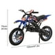 thumbnail image 5 of Moto de cross de 50 cc, mini motocicleta todoterreno para niños, motocross de gasolina de 2 tiempos, mini moto de cross Pit Bike, moto de bolsillo con frenos de disco delanteros traseros, velocidad má, 5 of 5