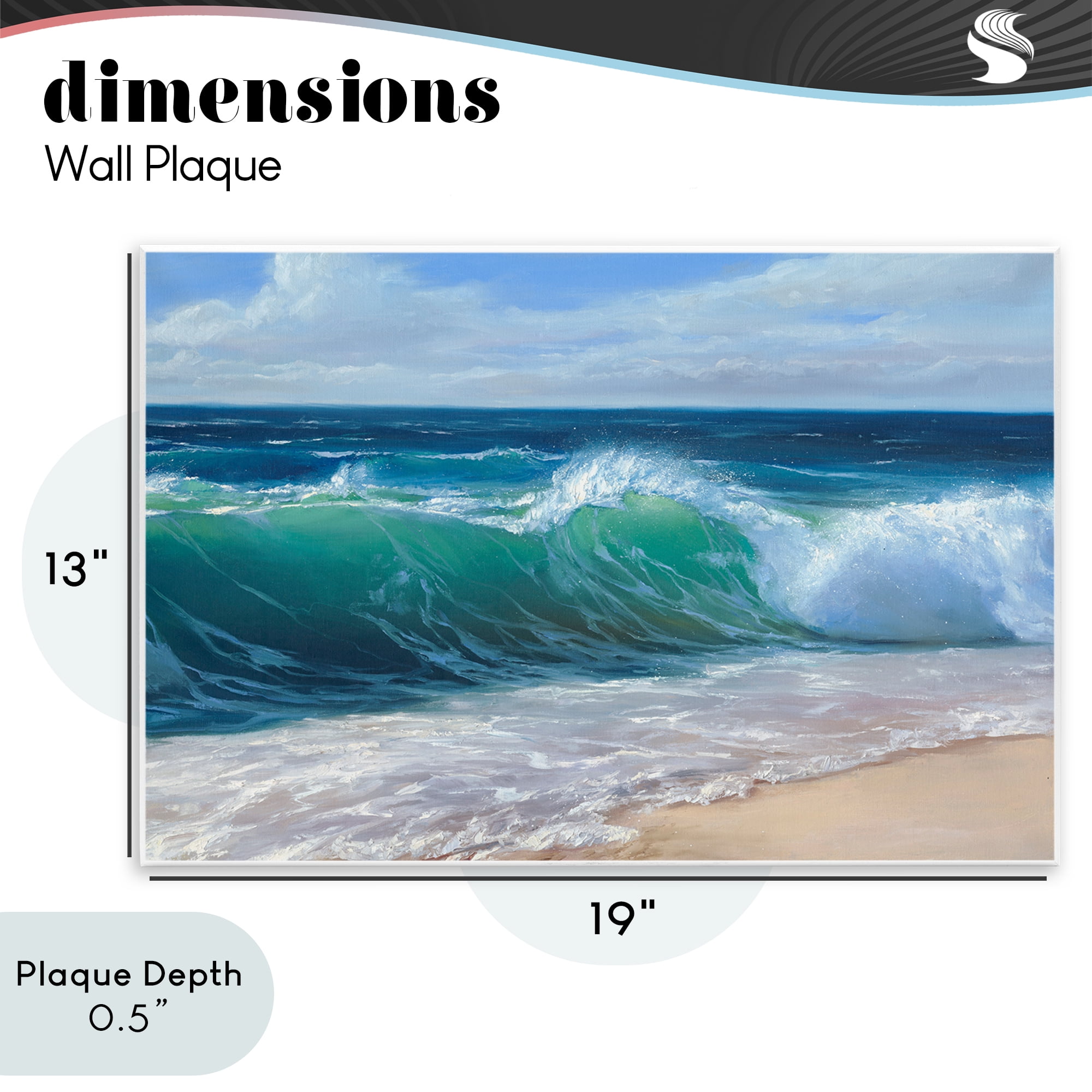 Stupell Industries Content Beach Waves Shore Wall Plaque Art, design by Dimitri Sirenko