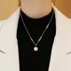 thumbnail image 4 of Collar con colgante de oblea Digital romana de acero inoxidable de moda clásica 2022, joyería de moda para fiesta de Navidad, collar Sexy para mujer, 4 of 4