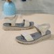 thumbnail image 5 of WILLBEST Sandalias Para Playa Mujer Sandalias Elegantes Para Mujer Para Uso Diario Informal Diseño De Tela Con Punta Abierta Y Cierre Para Salidas De Verano Combina Bien Con Jeans, 5 of 8