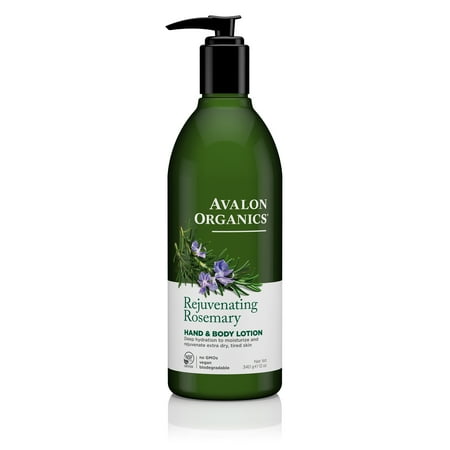 Avalon Organics Rejuvenating Rosemary Hand & Body Lotion, 12 oz.