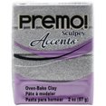 thumbnail image 2 of Sculpey Premo Premium Oven-Bake Clay 2oz-White Gold Glitter, 2 of 2