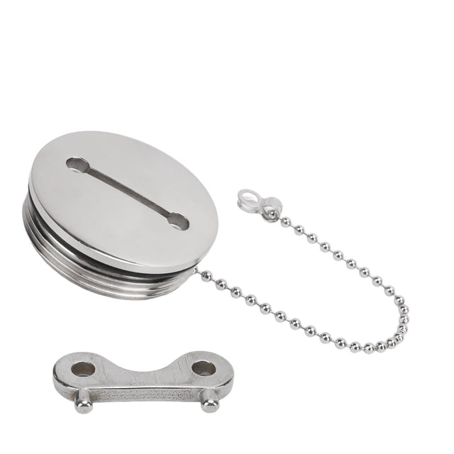 Tapa Del Tanque De Combustible Para Barcos, Tapa De Llenado De Cubierta, Resistente Al óxido, Fácil De Instalar, 2 Pulgadas, Versátil, Pulida Con Llave Y Anillo De Sello Para