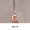 thumbnail image 2 of LAUSAINT HOME 10'x10' Gazebo Replacement Privacy Curtains with Zipper and 4-Panels Side Wall Universal Replacement for Backyard, Garden, Lawn, Khaki, 2 of 4