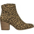 thumbnail image 3 of Carlos By Carlos Santana Women's Casual Tan Leopard Rowan Bootie Brown Size 7.5 M, 3 of 3