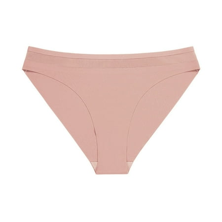 TIHLMK Thong Shapewear for Women Briefs Underwear Clearance Women Solid Color Lingerie Panties Ladies Thongs Breathable Panties Ladies Underwear Gifts for Women Brown Underwear
