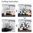 thumbnail image 5 of Yayeee Faucet Mat for Kitchen Sink 30" Diatomite Long Splash Guard Pad, Black Cubes, 5 of 7