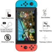 Nintendo Switch Case, Nintendo Switch Accessories Kit Include Switch Tempered Glass Screen Protector+TPU & PC Slim Protective Case Cover -Black