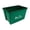 Green, variant on Curbside 18 Gallon Recycling Bin, Plastic Trash Can with Carrying Handles for Homes or Businesses, Easily Recognizable from the Curb, High-Capacity, Stackable - Single Unit - Green