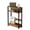 Brown, variant on Senfot 3-Tier Side Table with Storage Shelves, Space-Saving End Table for Small Spaces in Black Finish