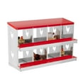 thumbnail image 2 of Chicken Nesting Box with Roll Out Egg Tray, Galvanized Steel Rustproof Laying Boxes for Hens, Chickens & Ducks, Ventilated & Easy-Clean Design, 2 of 8