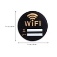 thumbnail image 4 of Exquisito letrero acrílico de wifi, útil adhesivo de pared, recordatorio de contraseña de wifi (20 x 20 cm), 4 of 8