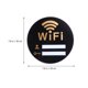 thumbnail image 4 of Exquisito letrero acrílico de wifi, útil adhesivo de pared, recordatorio de contraseña de wifi (20 x 20 cm), 4 of 8