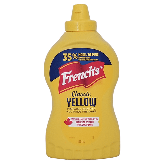 French's Classic Yellow Mustard, 550ml/17.6 fl oz