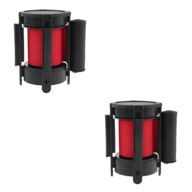 maskred Barrière de Queue Rétractable Polyvalente pour Gestion Efficace des Foules Rouge 3 Mètres 2ensemble