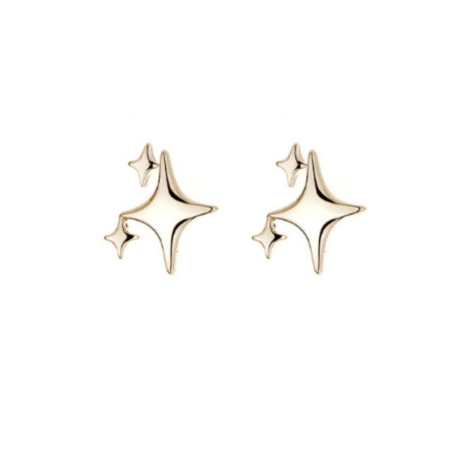 2023 nuevos pendientes pentagonales de estrella para mujer y niña, nuevos pendientes góticos de diseño Punk Y2K, pendientes simples extraíbles