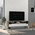 thumbnail image 4 of Tuhome Oslo Tv Stand 2.0 Dark Brown / White MDF, 4 of 5