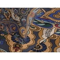 thumbnail image 4 of Ambesonne Paisley Quilted Bedspread Set 3 Pcs, Moroccan Floret Antique, King Size, Royal Blue Sand Brown, 4 of 5