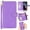 Purple, variant on Nalacover for iPhone 13 Pro Max Zipper Wallet Case, Lanyard Shoulder Strap Crossbody Card Slots Holder Cover with Magnetic Clasp Kickstand Premium PU Leather + Soft TPU Shockproof Case,Black