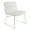 White-Faux, variant on Thompson Chair in White Faux Leather with Chrome Sled Base
