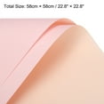 thumbnail image 2 of Unique Bargains Double Sided Color Flower Wrapping Paper Pink 22.8'x22.8' Waterproof 20 Pack, 2 of 5