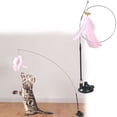 thumbnail image 2 of Barhoo Interactive Cat Toy Simulation Bird with Bell Suction Cup, Feather Wand Teaser for Indoor Cats Kitten Play Exercise, Realistic Bird Shape with Rotating Head for Mental Physical Stimulation, 2 of 9