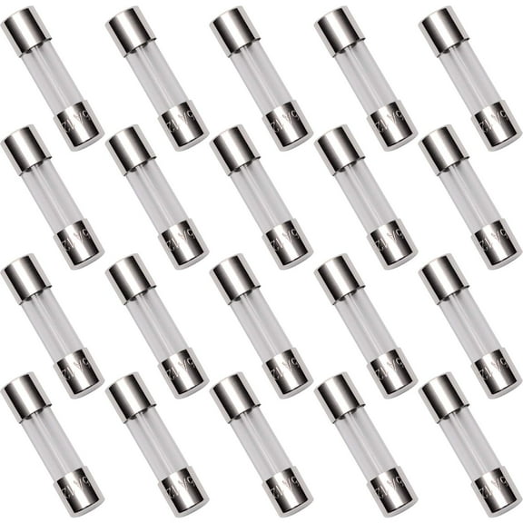 20 Pieces F5A 5A 5amp 125V Fast-Blow Fuse 3/16 x 3/4 Inch (5x20mm) Glass Fuses