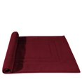 thumbnail image 2 of Alfombrillas de baño Feather & Stitch, 100% algodón, 2 piezas, rojas, 2 of 8