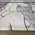 thumbnail image 6 of Ambesonne Floral Place Mats Set of 4, Butterfly Woman Portrait, Standard Size, Pearl and White, 6 of 6