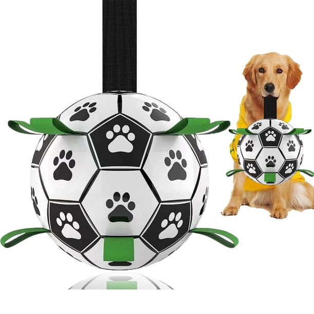 Pelota de Fútbol Domchan para Perro 20 cm Juguete Interactivo para Tirar en el Agua
