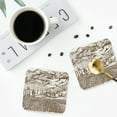 thumbnail image 5 of Kll Square Drink Coasters Set Of 4,Pu Leather Absorbent Coasters Set Decorative Coffee Cup Coasters Housewarming Gift For Home Decor-Vineyard Landscape 1, 5 of 9
