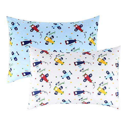 12x16 Pillow 100% Cotton Cute Princess Unicorn Printings Set of 2 IBraFashion Toddler Pillowcases for Girls 14x19 for 13x18 