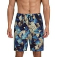 thumbnail image 1 of Fotbe Abstract Blue Squares Pantalones Cortos de Pijama para Hombre, Ropa de Dormir, Pantalones de Pijama Cortos para Hombre-Medium, 1 of 6